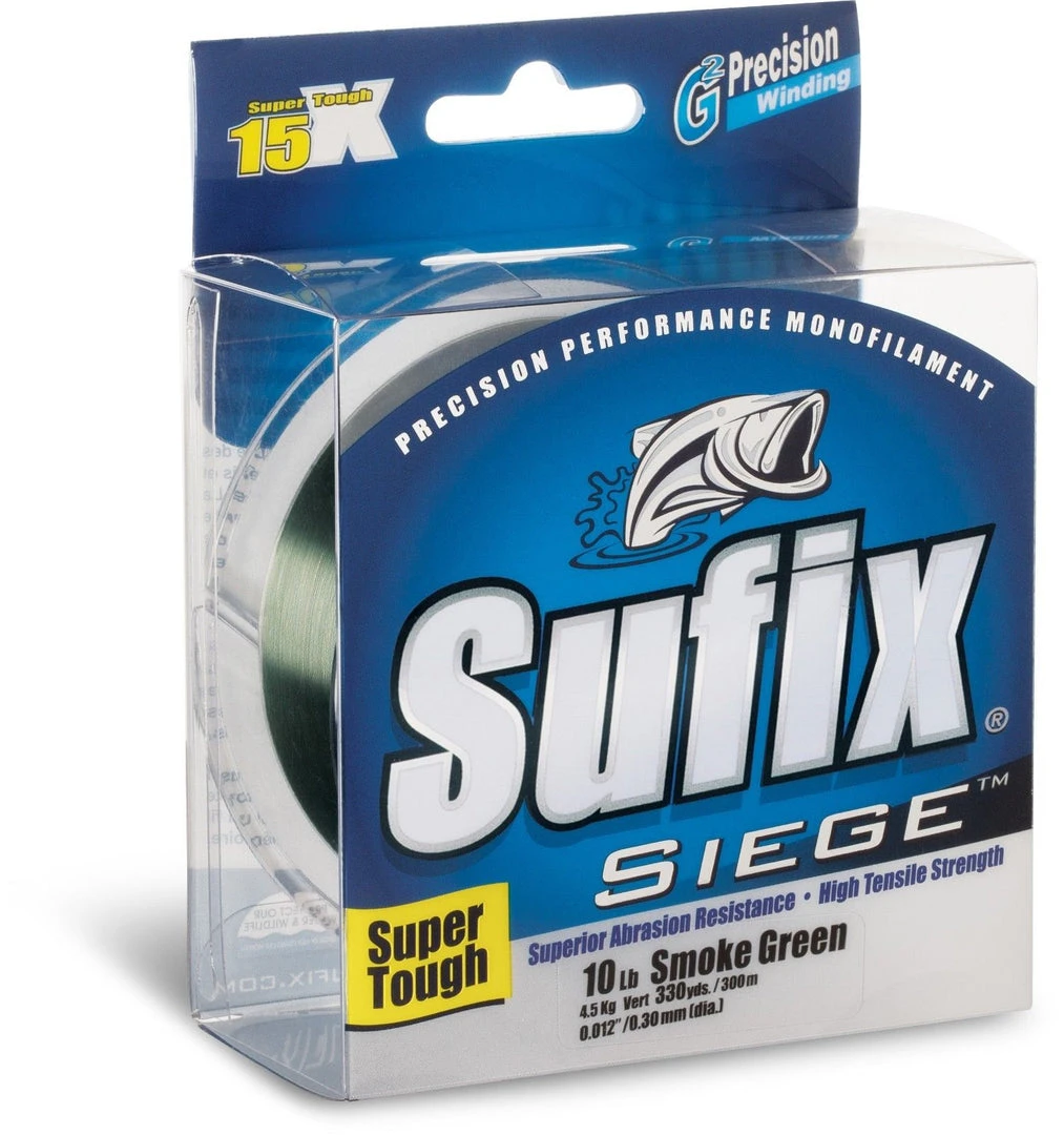 Sufix Siege Smoke Green Monofilament Line 1 Sufix Siege Smoke Green Monofilament Line