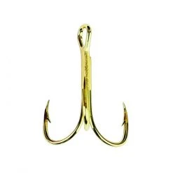 Eagle Claw 376 Gold 2x Treble Hook Tackle