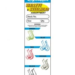 Tackle Gamakatsu Multi-Color Walleye And Steelhead Hook Assortment