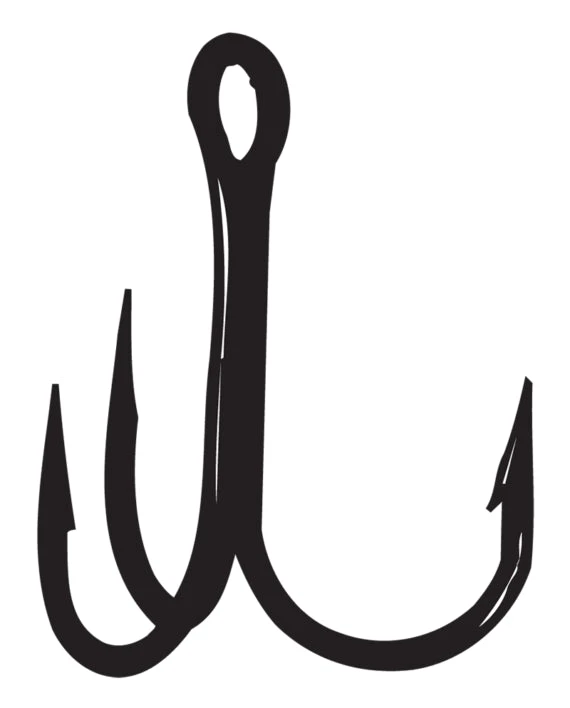 Gamakatsu Round Bend 2X Strong Treble Hook 4 Gamakatsu Round Bend 2X Strong Treble Hook