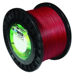 Power Pro Spectra Vermilion Red Braided Line