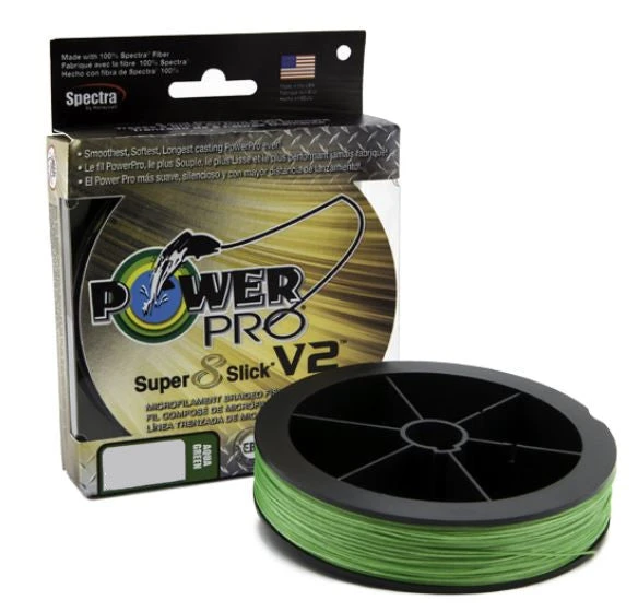 Power Pro Super8Slick V2 Aqua Green Braided Line 4 Power Pro Super8Slick V2 Aqua Green Braided Line