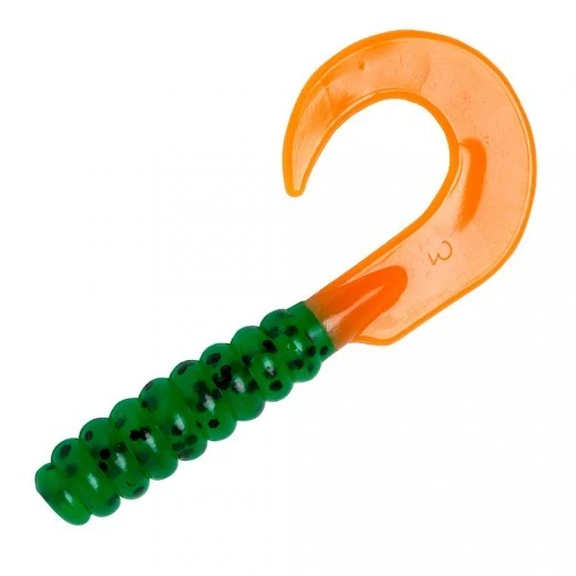 Baits YUM Soft Plastic Walleye Curltail Grub 18 Baits YUM Soft Plastic Walleye Curltail Grub