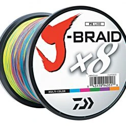 Daiwa J-Braid X8 Braided Line 1650 Yards Multi-Color