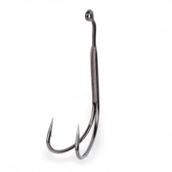 Tackle Mustad Plastic Frog 1X Double Hook W/ Spring Baitkeeper 2 Pack