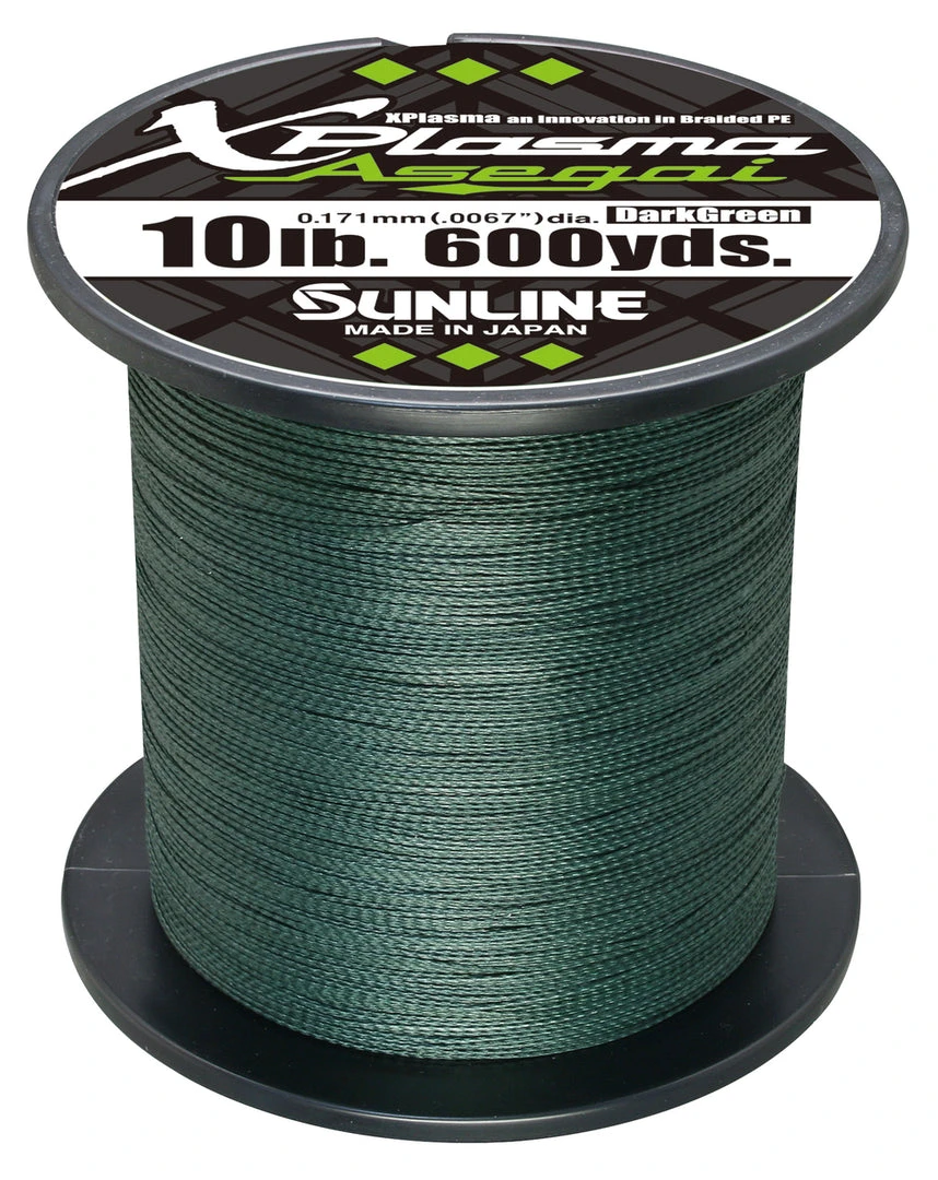 Sunline Xplasma Asegai Green Braided Line 600 Yards 8 Sunline Xplasma Asegai Green Braided Line 600 Yards