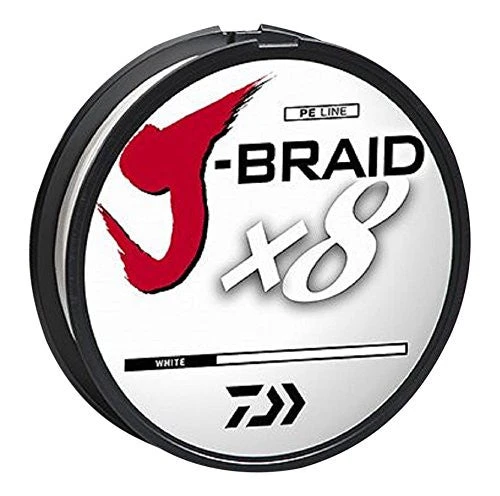 Daiwa J-Braid X8 Braided Line 330 Yards White 1 Daiwa J-Braid X8 Braided Line 330 Yards White