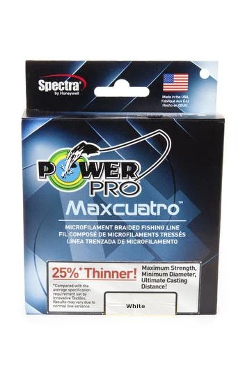 Power Pro Maxcuatro Spectra White Braided Line 1 Power Pro Maxcuatro Spectra White Braided Line