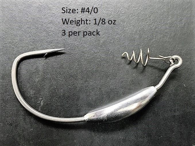 Tackle Hayabusa Wrm958Wt Extra Wide Gap Weighted Hook With Screw Lock 4 Tackle Hayabusa Wrm958Wt Extra Wide Gap Weighted Hook With Screw Lock