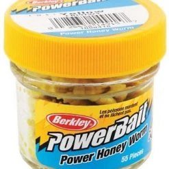 Baits Berkley Powerbait Honey Worm 1 In, 55 Per Jar