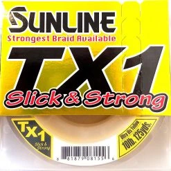 Sunline Tx1 Braided Line Ultra Vis Yellow 125Yd